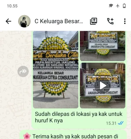 Pengiriman Papan Bunga Duka Kwayangan Kedungwuni